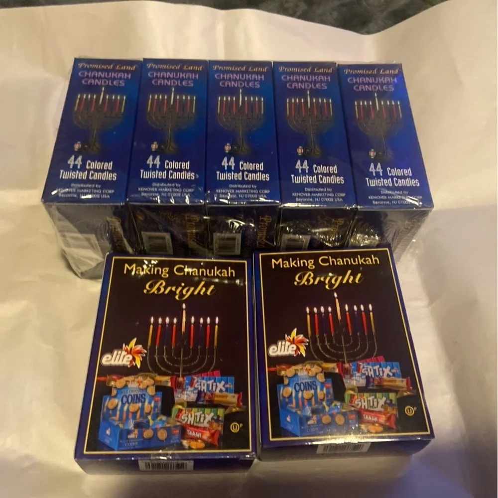 Promised Land-Chanukah Candles, 44 Candles per box Brand NEW [ 7 Pk]